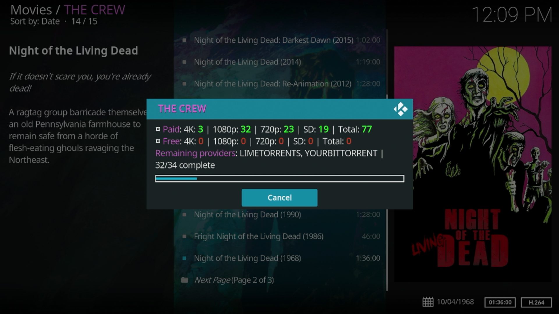 After selecting a movie or TV show you should now be seeing 'paid' streaming links.