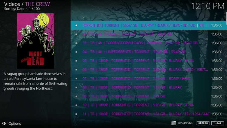These TorBox streaming links will be presented in purple as shown below.