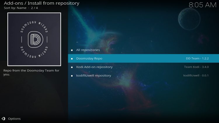 choose your build repo