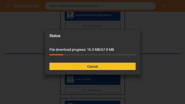 Then wait for the app to download.