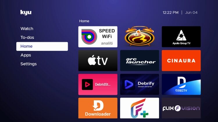 kyu launcher home screen