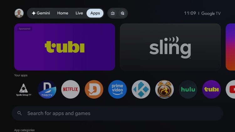 open apps or google play to install max iptv player