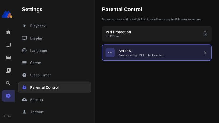 parental controls