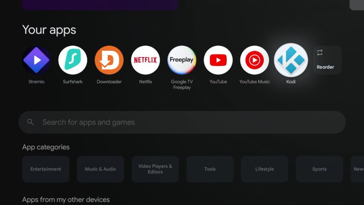 Relaunch the Kodi application.