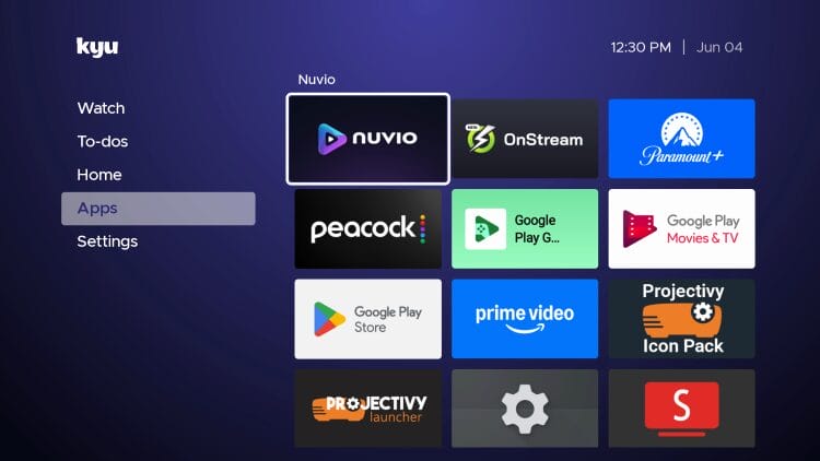 Kyu Launcher Interface