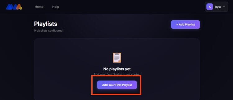 choose add playlist to max IPTV Player