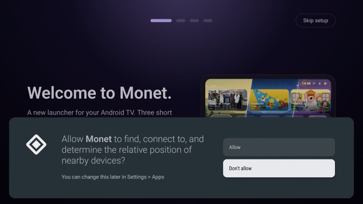 nearby devices toggle