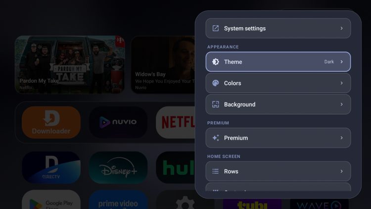 Monet Launcher Settings