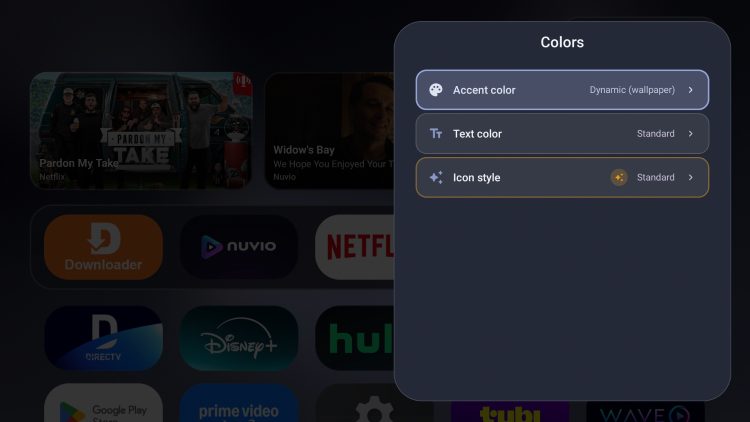 Color options