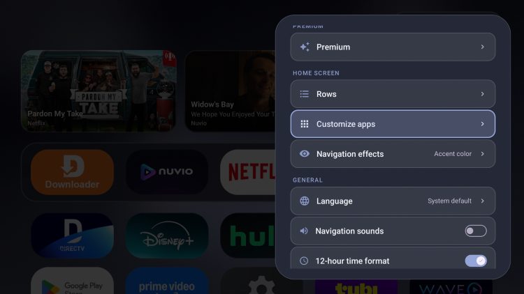 edit home screen