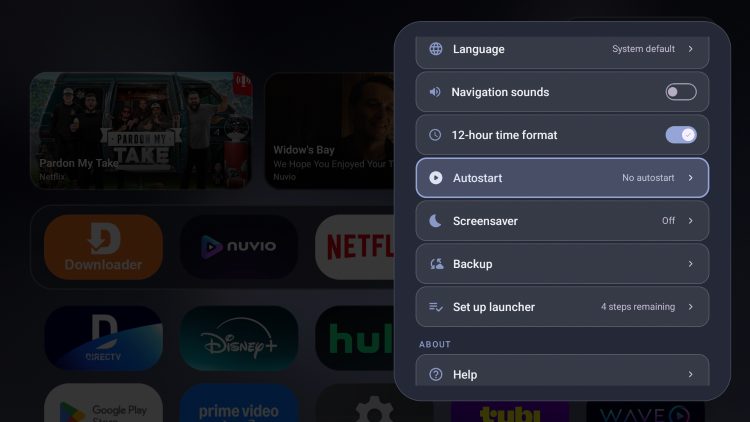 general settings