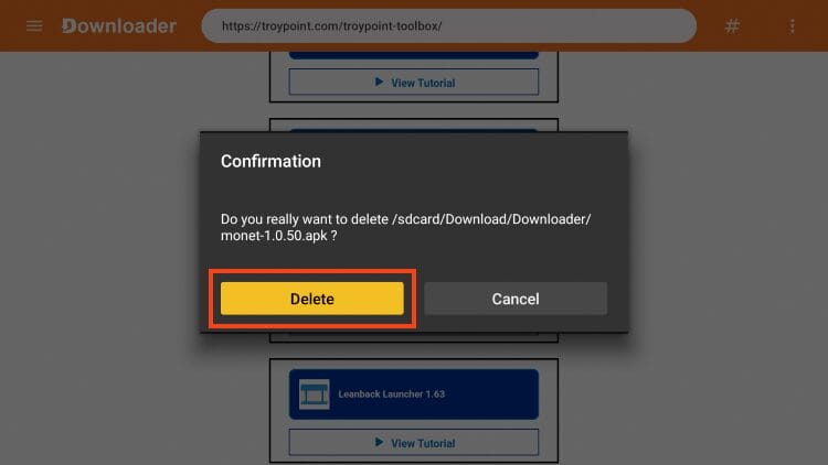 select delete again