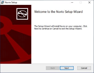 nuvio desktop wizard