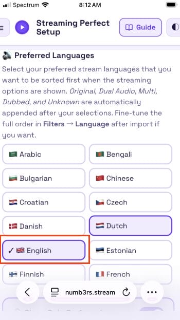 choose your language