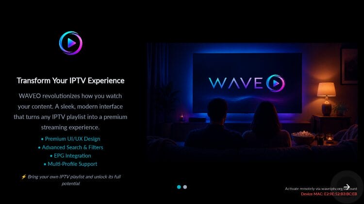 scroll through introductory screens