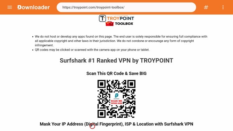 TROYPOINT Toolbox home screen