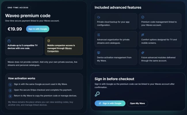 Waveo Premium Features