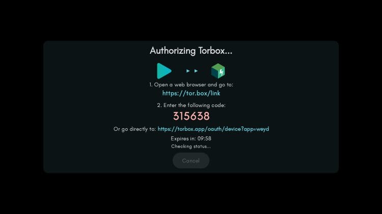 make note of authorization code