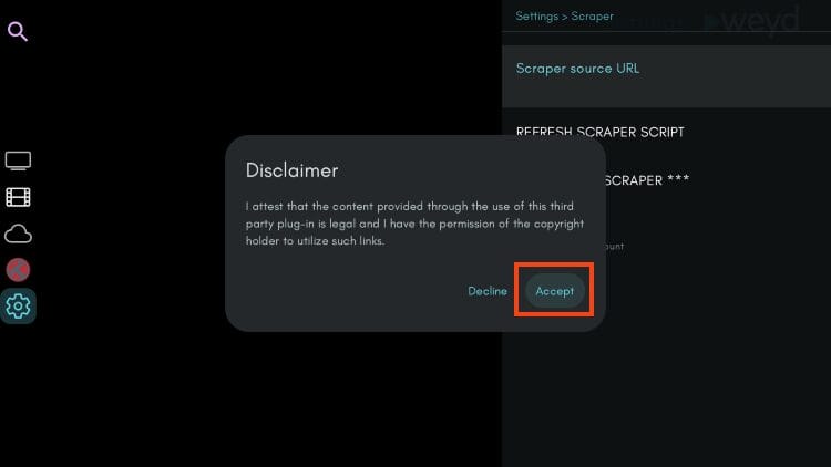 choose accept