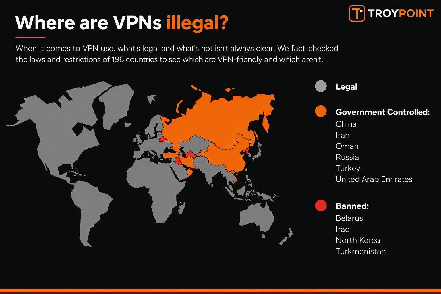 Where are VPNs Illegal?