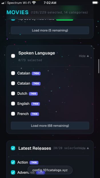 tons of collections options