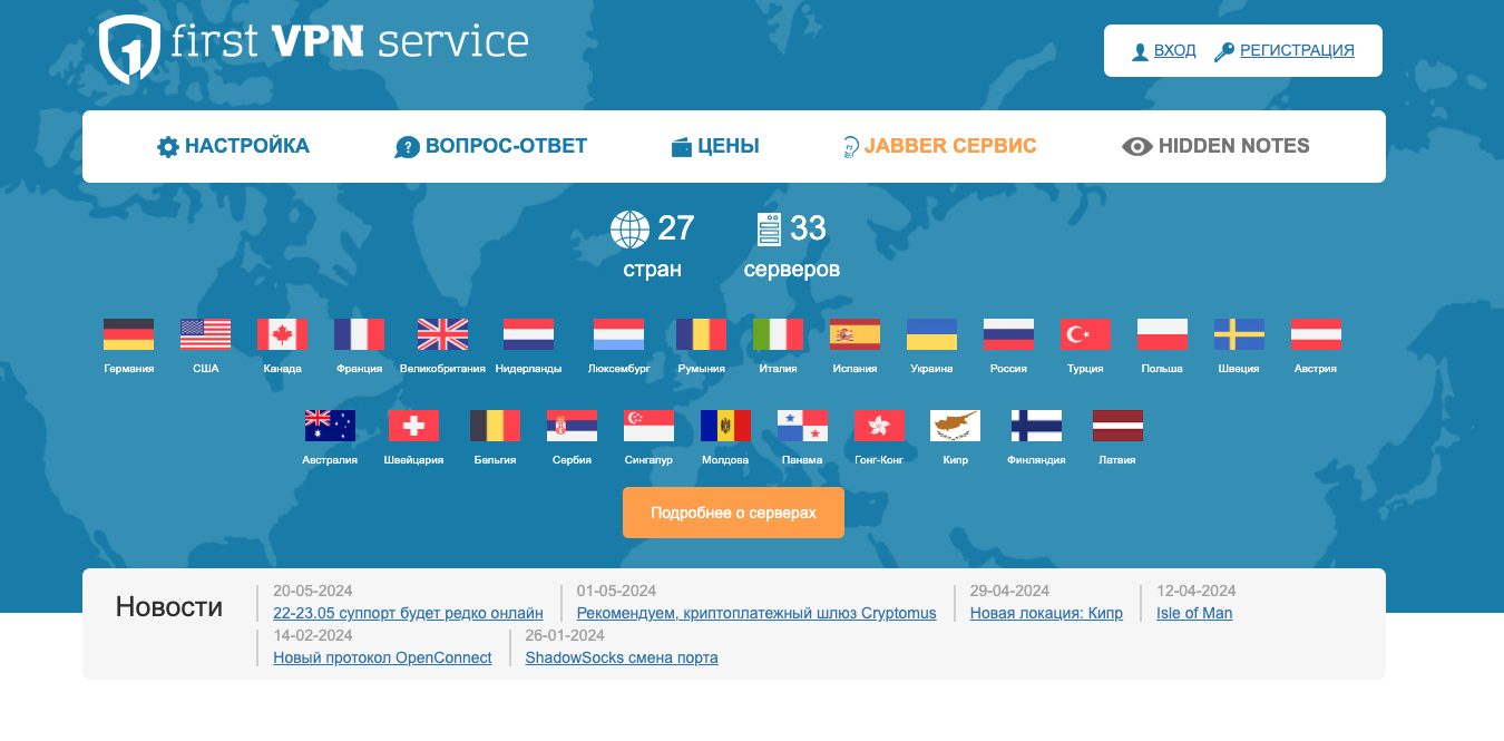 1VPNS Original Website