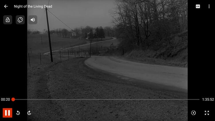 Streaming the Public Domain Movie Night of the Living Dead