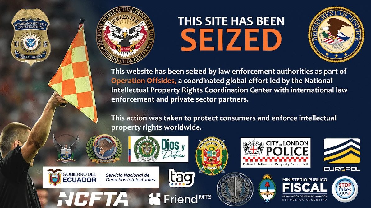 Domain Seizure Banner
