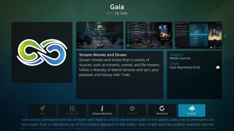 select install