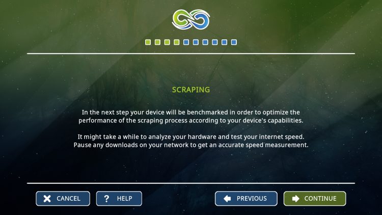 scraping setup for gaia kodi addon