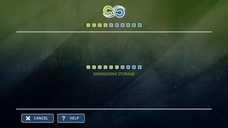 wait for gaia to diagnose storage