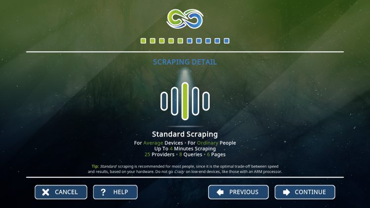 enable gaia scraping option