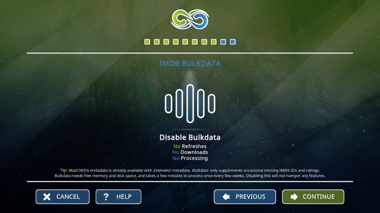 enable bulkdata if you prefer