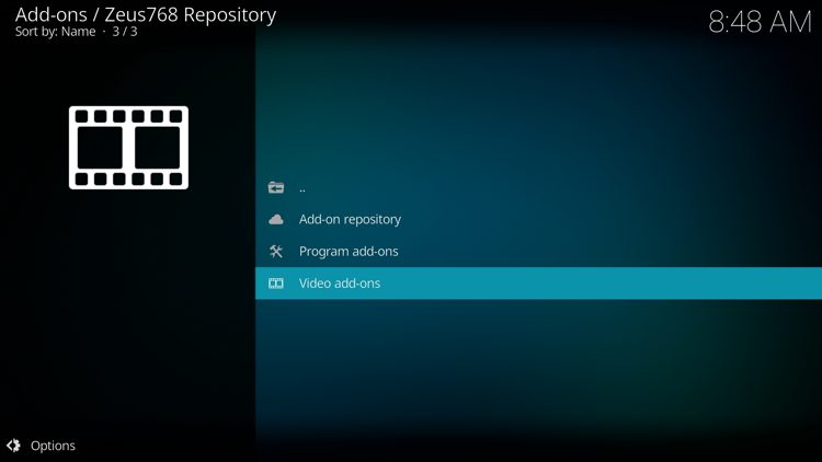 Scroll down and select Video add-ons