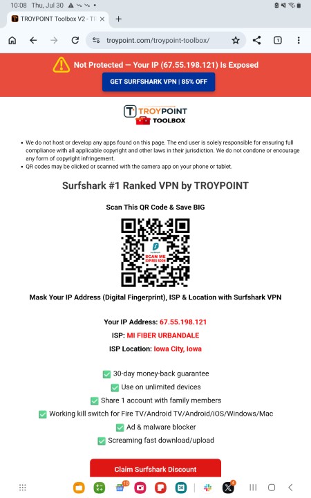 open the TROYPOINT Toolbox