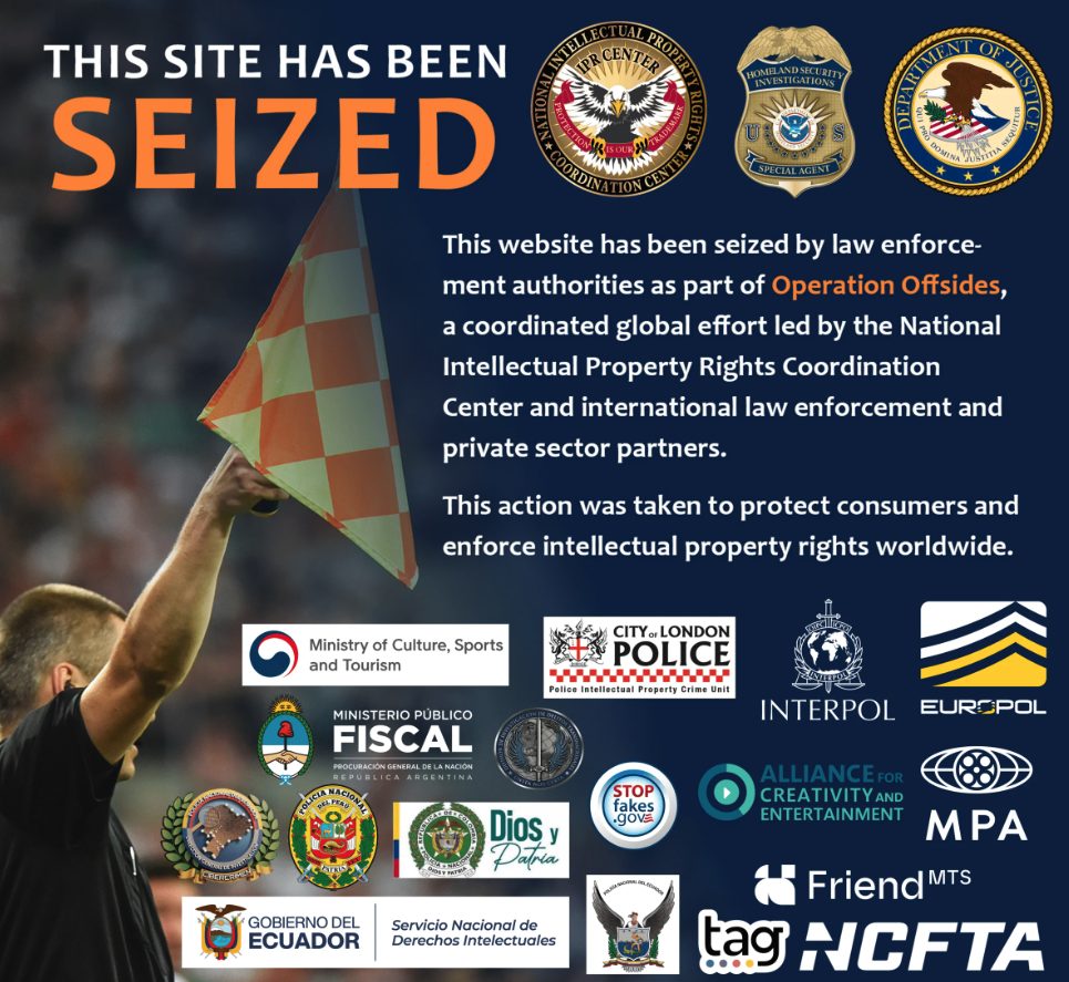 Website Seizure Banner