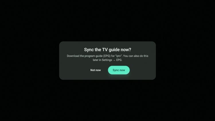 Click Sync now.