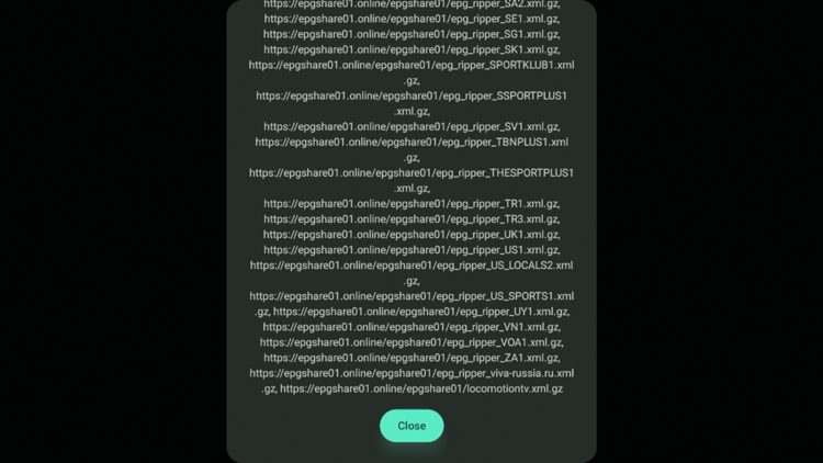 Wait a minute or two for your playlist data to import into OwnTV.