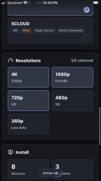 choose your preferred resolutions