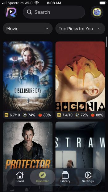 Reelo Media Hub Interface