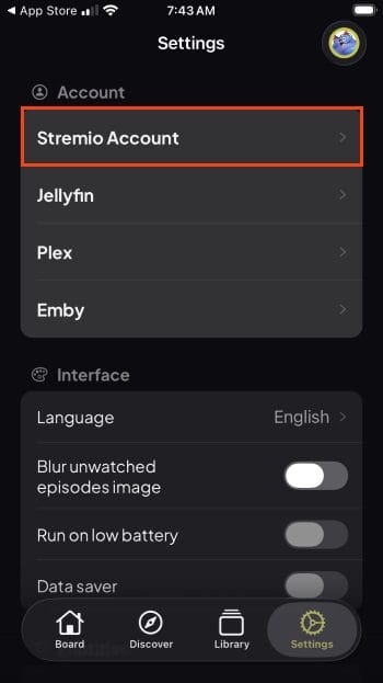 choose stremio or other app