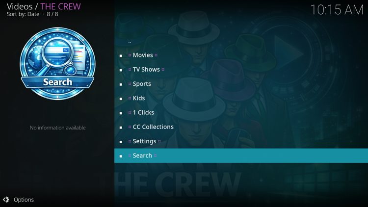 The Crew Addon Search Category