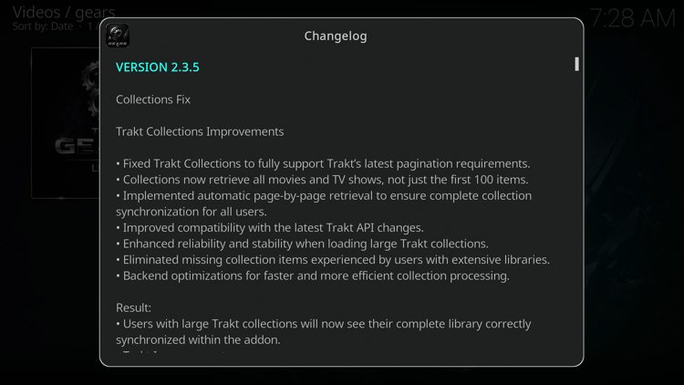 The Gears Addon Changelog