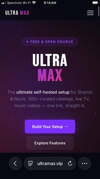 visit ultra max addon website