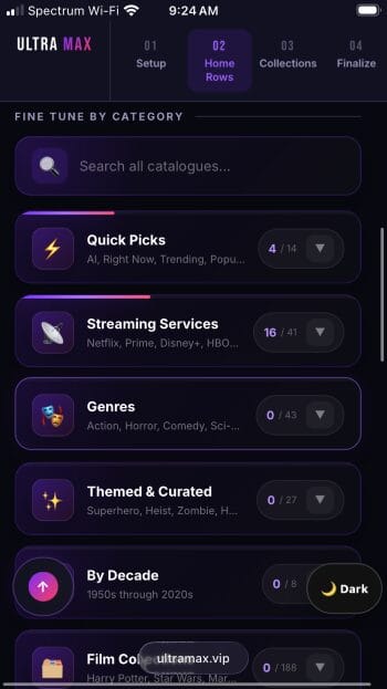 select your preferred categories