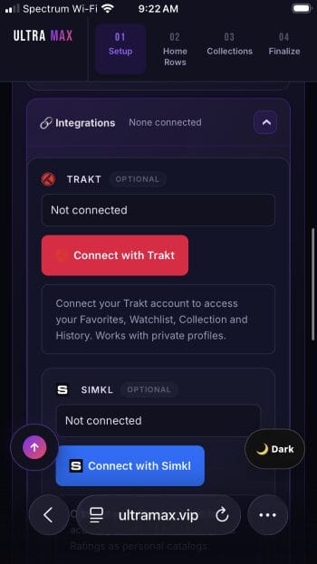 add integrations if youd like