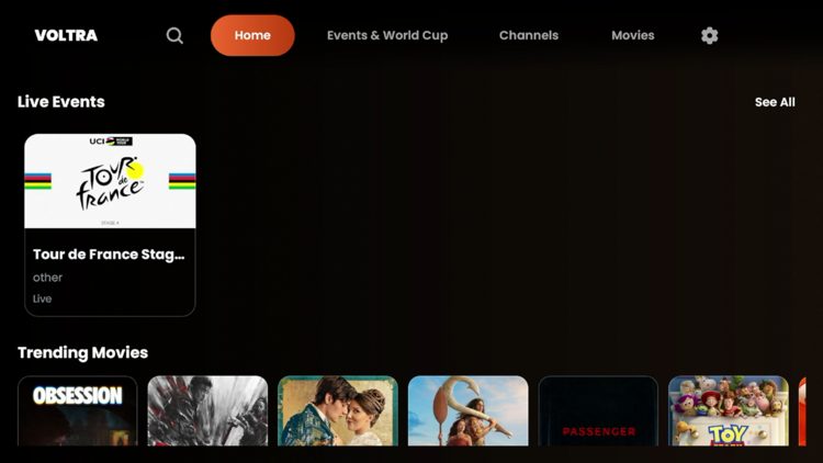 You have successfully installed Voltra TV on your device.