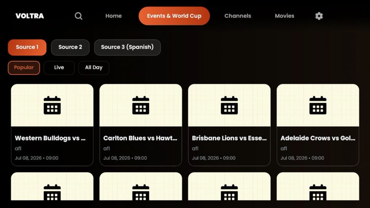 Events & World Cup