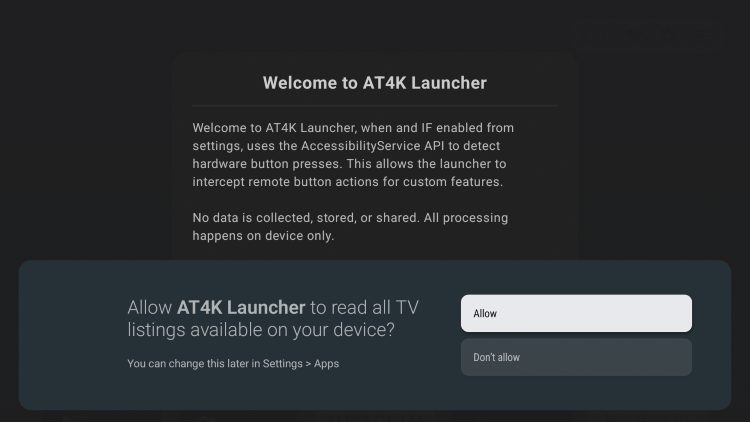 select allow