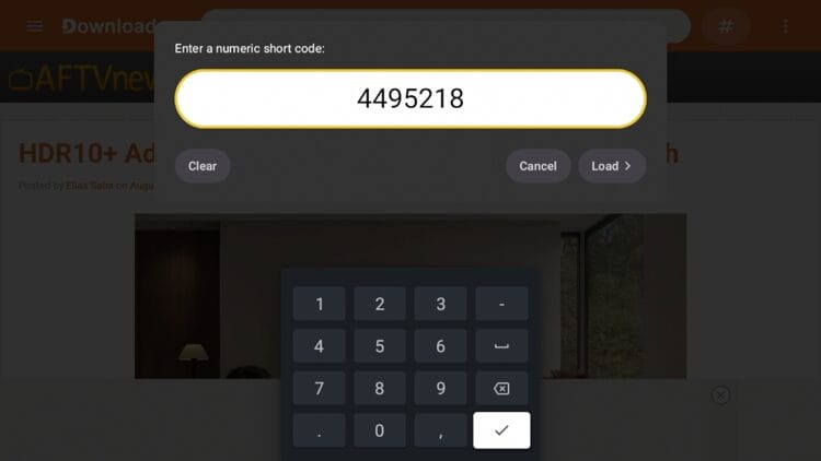 Type the following Code - 4495218Â and click Next.